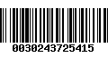 Código de Barras 0030243725415