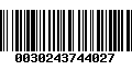 Código de Barras 0030243744027