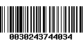 Código de Barras 0030243744034