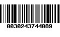 Código de Barras 0030243744089