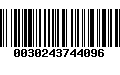 Código de Barras 0030243744096