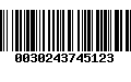 Código de Barras 0030243745123