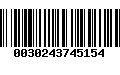 Código de Barras 0030243745154