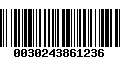 Código de Barras 0030243861236