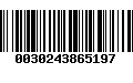 Código de Barras 0030243865197