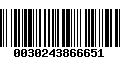 Código de Barras 0030243866651