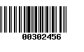 Código de Barras 00302456