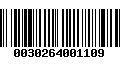 Código de Barras 0030264001109