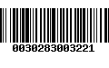 Código de Barras 0030283003221