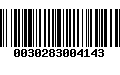 Código de Barras 0030283004143