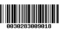 Código de Barras 0030283009018