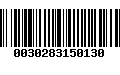 Código de Barras 0030283150130