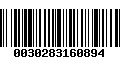 Código de Barras 0030283160894