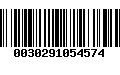 Código de Barras 0030291054574