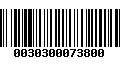 Código de Barras 0030300073800