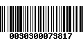 Código de Barras 0030300073817