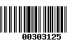 Código de Barras 00303125