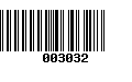 Código de Barras 003032