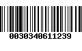 Código de Barras 0030340611239