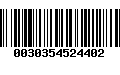 Código de Barras 0030354524402