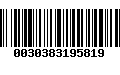 Código de Barras 0030383195819