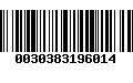 Código de Barras 0030383196014