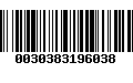 Código de Barras 0030383196038