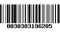 Código de Barras 0030383196205