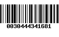 Código de Barras 0030444341681