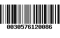 Código de Barras 0030576120086