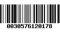 Código de Barras 0030576120178