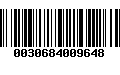 Código de Barras 0030684009648