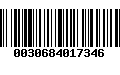 Código de Barras 0030684017346