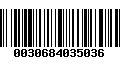 Código de Barras 0030684035036