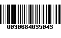 Código de Barras 0030684035043