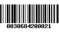 Código de Barras 0030684200021