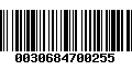 Código de Barras 0030684700255