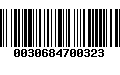 Código de Barras 0030684700323