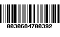 Código de Barras 0030684700392