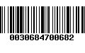 Código de Barras 0030684700682