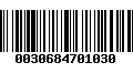 Código de Barras 0030684701030