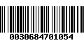 Código de Barras 0030684701054