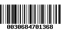 Código de Barras 0030684701368