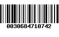 Código de Barras 0030684710742