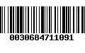 Código de Barras 0030684711091