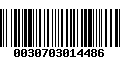 Código de Barras 0030703014486