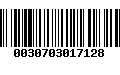 Código de Barras 0030703017128