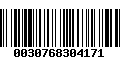 Código de Barras 0030768304171