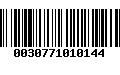 Código de Barras 0030771010144