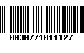 Código de Barras 0030771011127